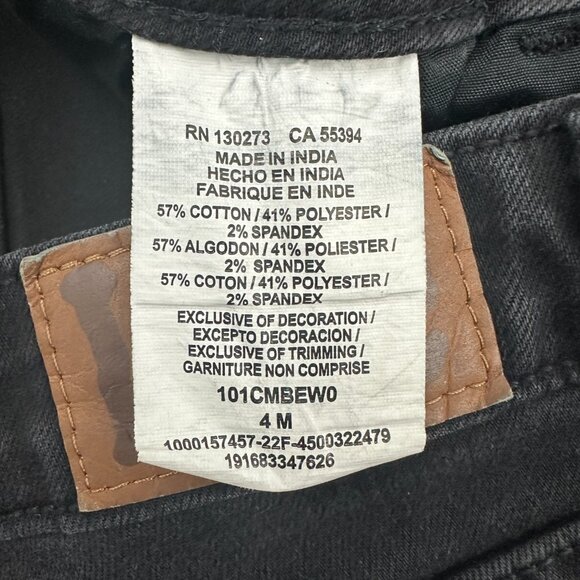 Lee Regular Fit Bootcut Leg Mid Rise Women's size 4 Black Denim Jeans - Picture 3 of 4